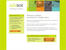 Tablet Screenshot of edutest.com.au
